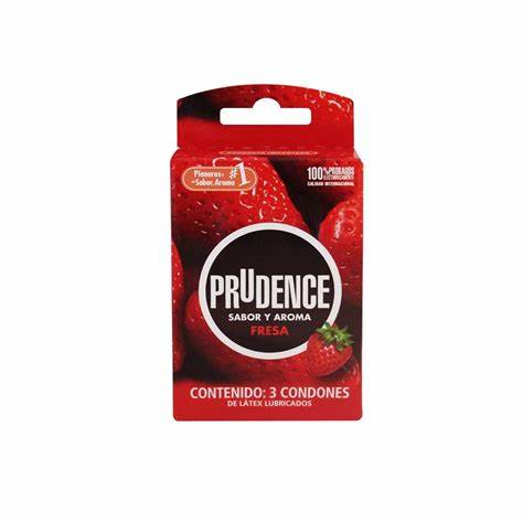 Condones Prudence Sabor y Aroma Fresa