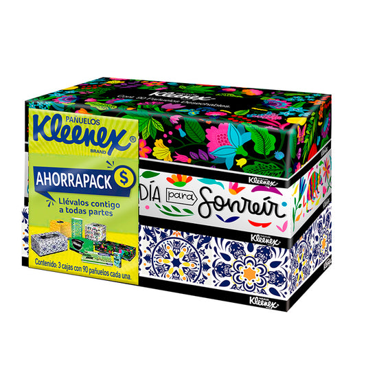 Kleenex  Ahorra Pack 3 cajas